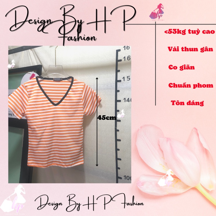 Áo kiểu nữ ngắn tay, áo thun cổ V ôm body sang chảnh tôn dáng hàn quốc A189