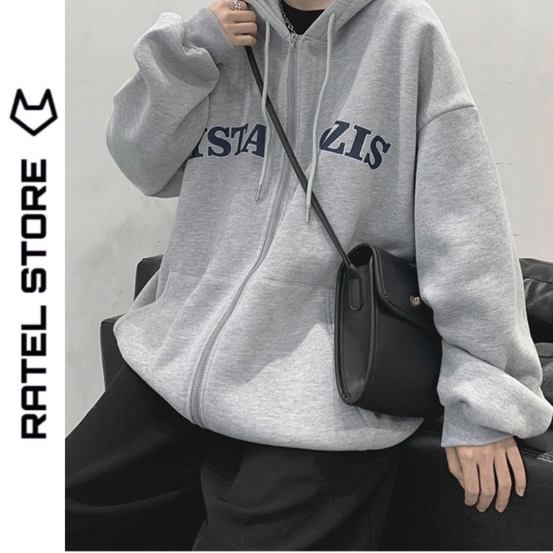 Áo Khoác Local Brand Jacket Hoodie Zip Nỉ Thu Đông Nam Nữ YSTAOZIS Unisex Form Rộng