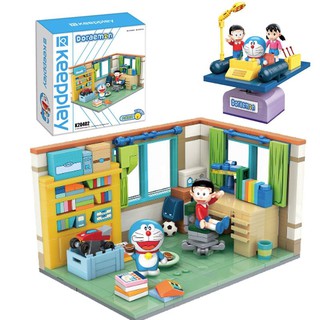 Mô hình đồ chơi lắp ráp  - K20401 cổ máy thời gian doraemon - K20402 Phòng nobita