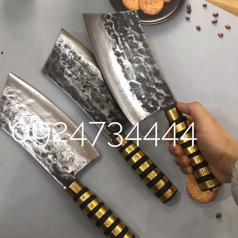 Dao dân tộc chặt gà vịt xương lợn cây cành thừa chất liệu nhíp xe siêu sắc bén,bổ dừa, phát mía.