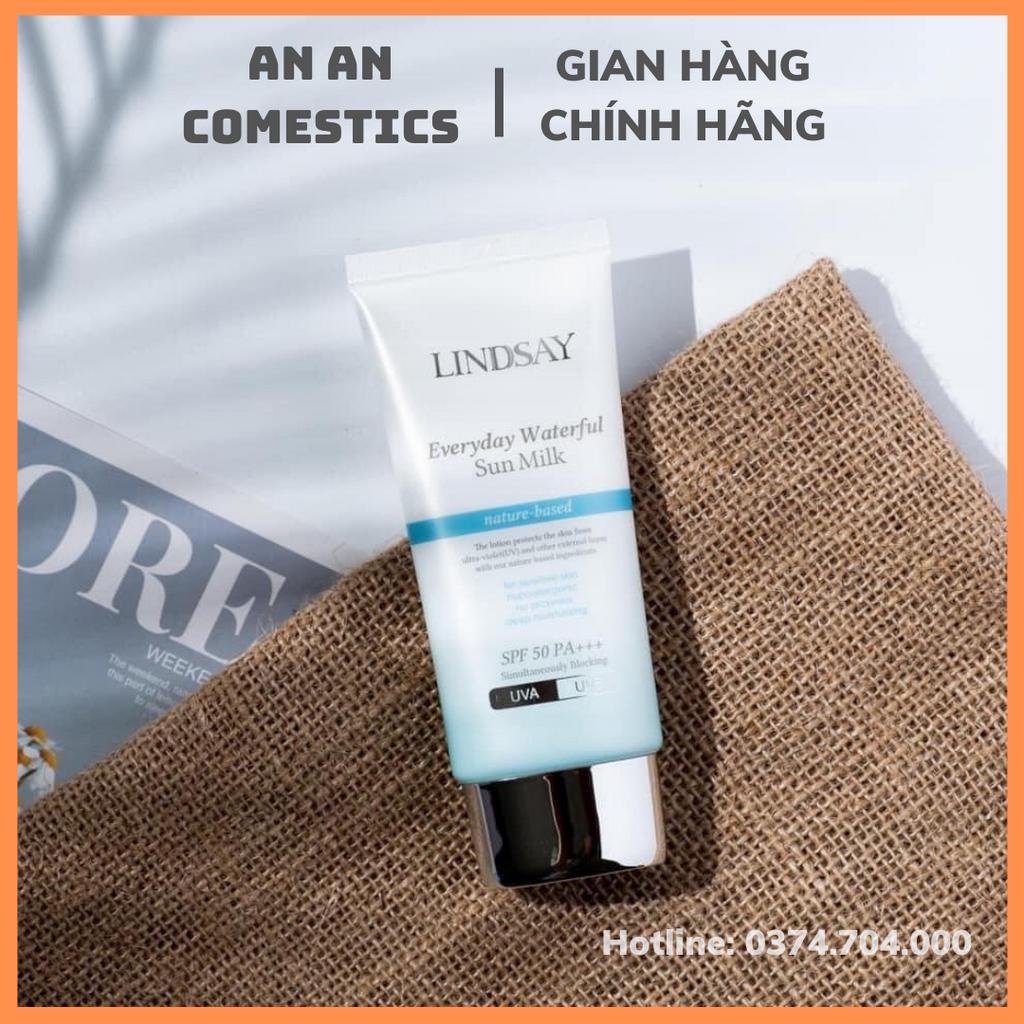 Kem Chống Nắng Vật Lý LINDSAY Cho Da Dầu Mụn, Da Khô, Da Nhạy Cảm, Nâng Tông - KCN Sunblock Cream SPF 50+ PA+++ Hàn Quốc