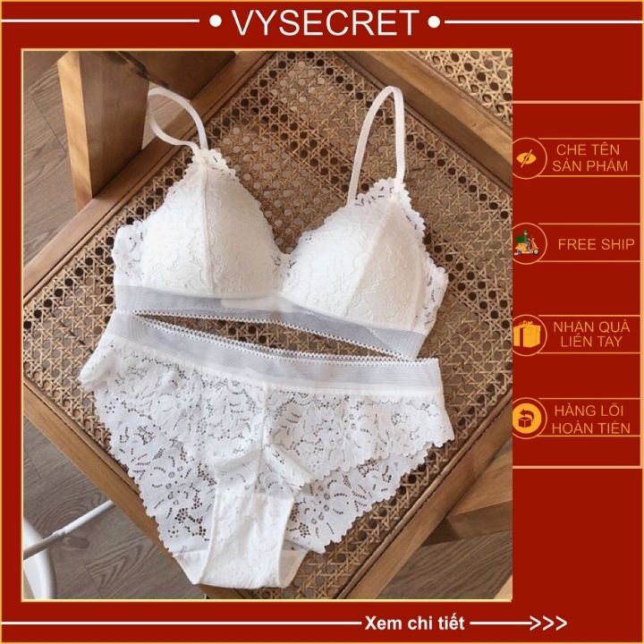 Bộ đồ lót ren không gọng không mút ,bộ áo ngực cao cấp b025 | BigBuy360 - bigbuy360.vn