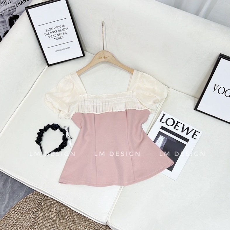 ÁO THIẾT KẾ CỔ VUÔNG TAY BỒNG CHẤT ĐẸP MS18666 | BigBuy360 - bigbuy360.vn