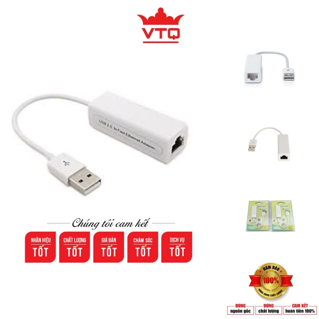 Cáp chuyển đổi usb ra lan, từ cổng usb ra cổng mạng.Bảo hành 6 tháng.shopphukienvtq