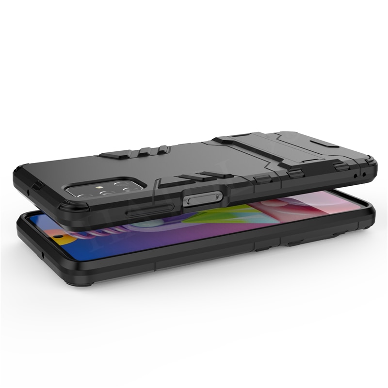 Ốp điện thoại chống sốc có giá đỡ thời trang cho Samsung Galaxy A21S A31 A51 A71 M31 M51 A10S A20S A30S A50S A70S