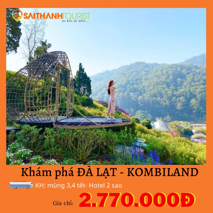 HCM[ voucher giấy] TOUR TẾT ĐÀ LẠT - KOMBILAND