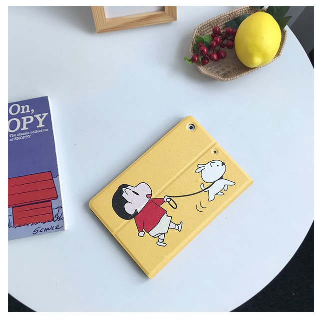 Bao nắp gập hình bé Shin cho máy tính bảng iPad 6 Air2 iPad 2017 2018 Ipad Mini 2 3 4 5 iPad Air3 | BigBuy360 - bigbuy360.vn