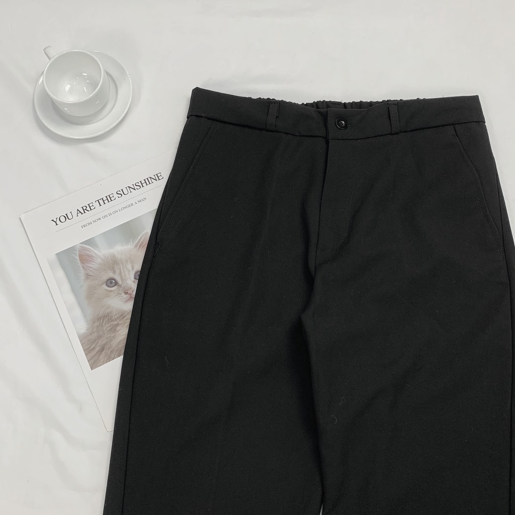 [Mã SKAMFSW175 giảm 10K đơn 50K] Quần Tây Lưng Cao Baggy Tây Phong Cách Hàn Quốc - Tuni Store