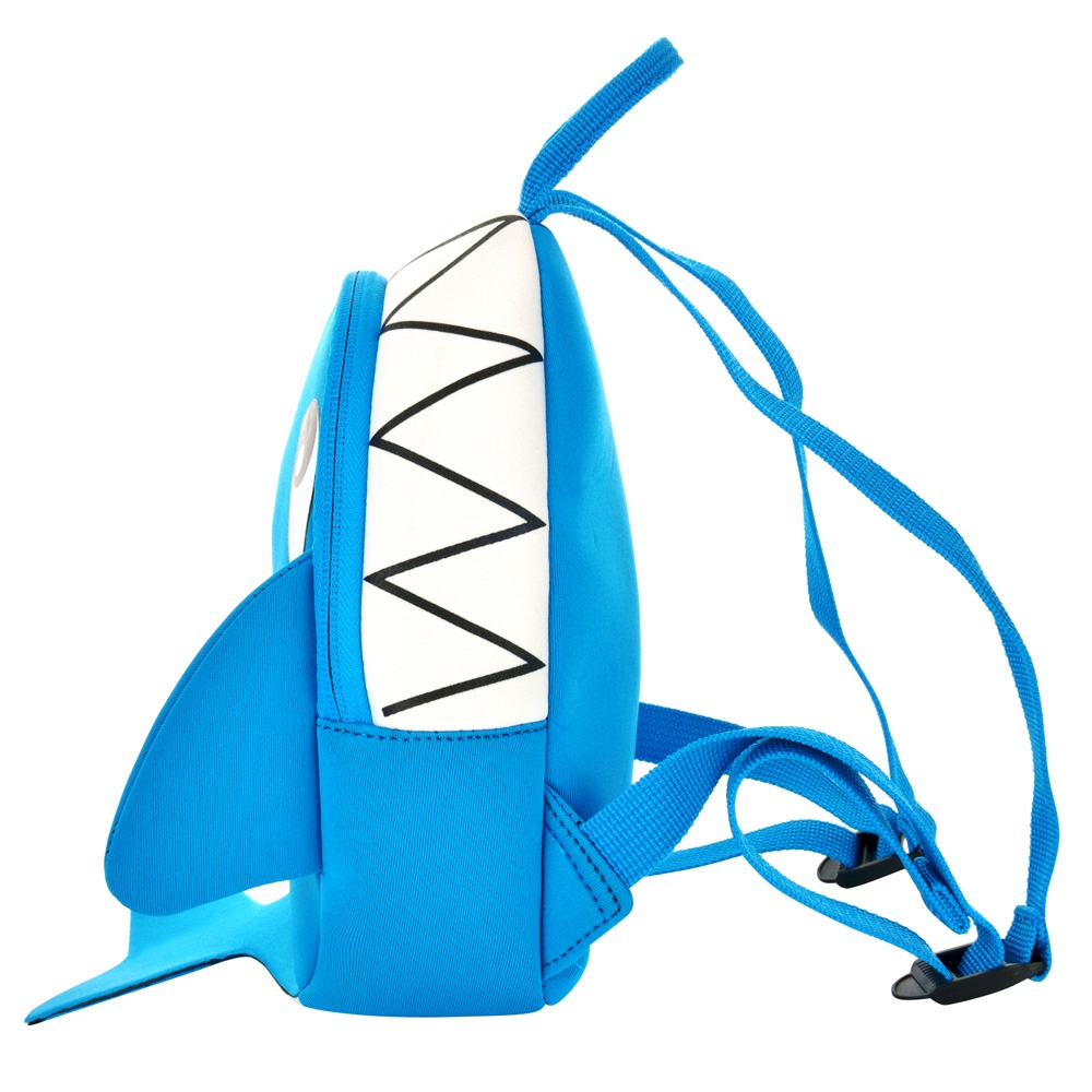 Ba Lô Đi Học Hình Cá Mập 3D Mềm Mại Chống Thấm Nước Cho Bé