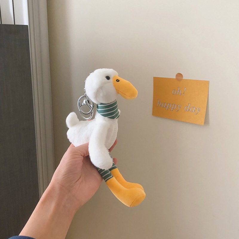 Móc Chìa Khóa Hình Vịt Nhồi Bông Mềm Mại Dễ Thương