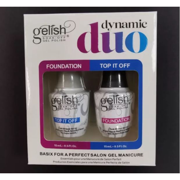 Cặp Base + Top Gelish Dành Cho Sơn Gel Rất Bóng Và Bền 15ml x 2