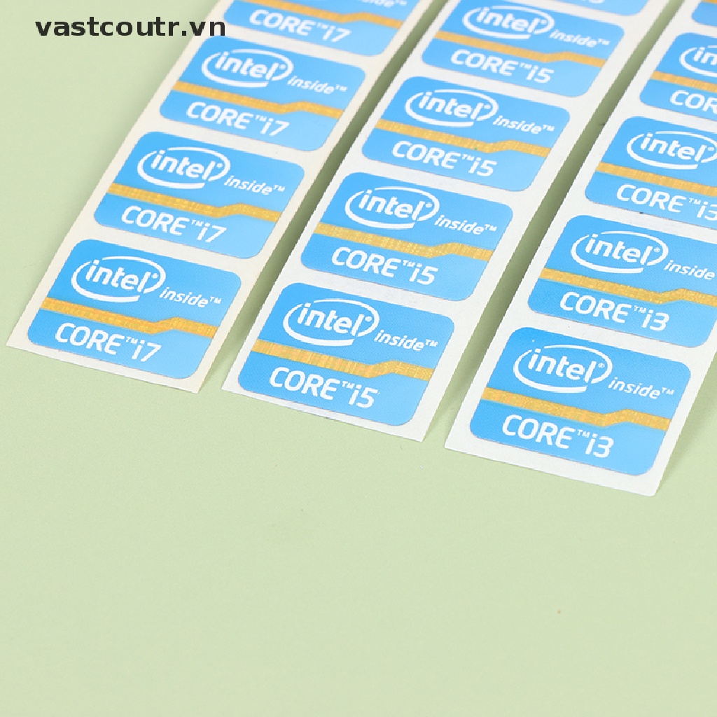 Miếng Dán Logo Laptop Intel Core i3 i5 i7
