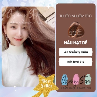 Thuốc nhuộm tóc NÂU HẠT DẺ Nhuộm từ nền tóc tự nhiên không cần tẩy tại nhà chính hãng AYMY