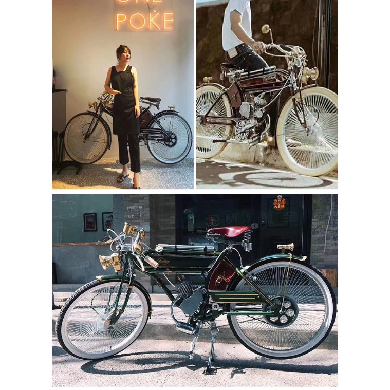 Xe đạp cổ gắn máy Xe đạp máy cổ điển Craftsman 1924