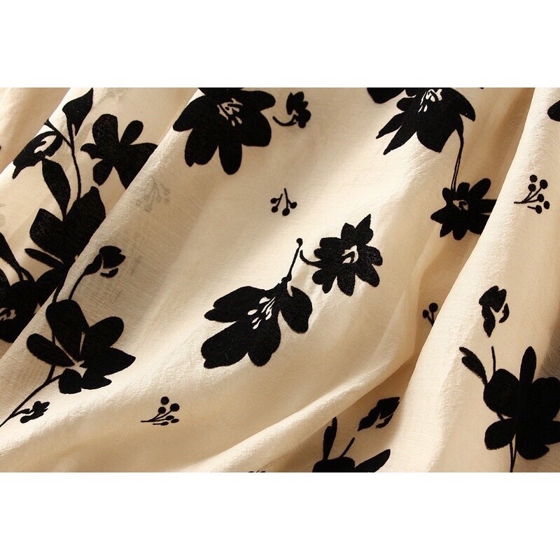 Chân Váy Dài Hoạ Tiết Hoa Cao cấp Chân Váy midi chân váy dáng dài