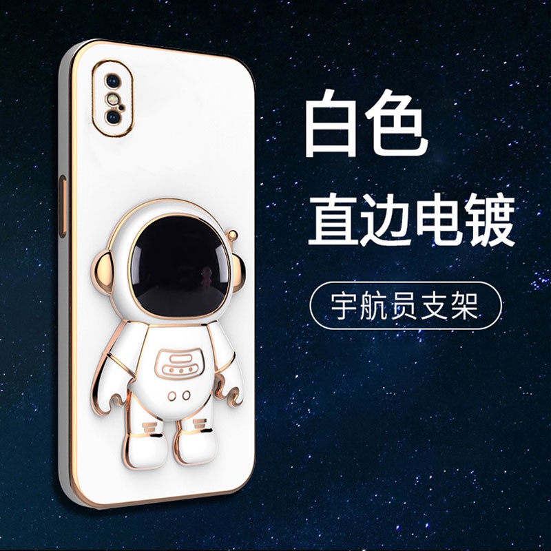 Mới Ốp Điện Thoại Có Giá Đỡ Hình Phi Hành Gia Hoạt Hình 3D Cho iPhone X XR Xs Max 6 6s 7 8 Plus se 2020 2022 IPX