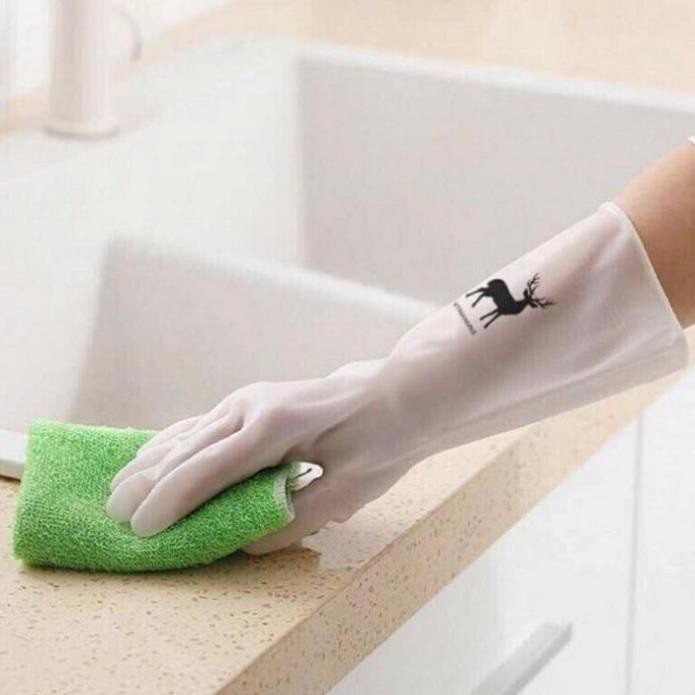 Găng tay rửa bát rửa chén cao su siêu dai chống nước tiện lợi MUL52