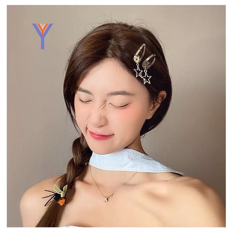 Kẹp tóc nhiều hình dạng đơn giản bằng hợp kim phong cách Hàn Quốc thời trang cho nữ