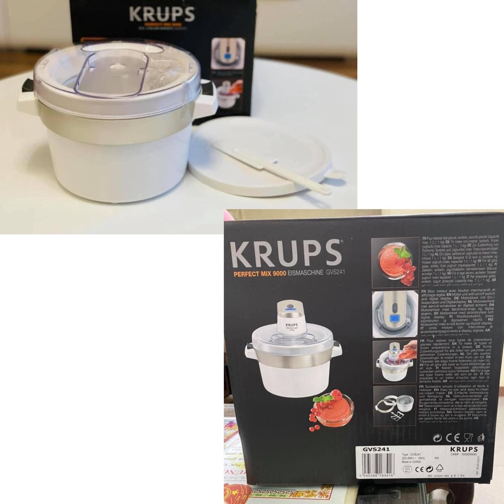 Máy làm kem Krups GVS241 Ice Cream Maker