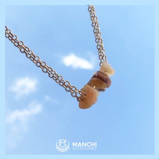 Vòng cổ dây chuyền đá handmade