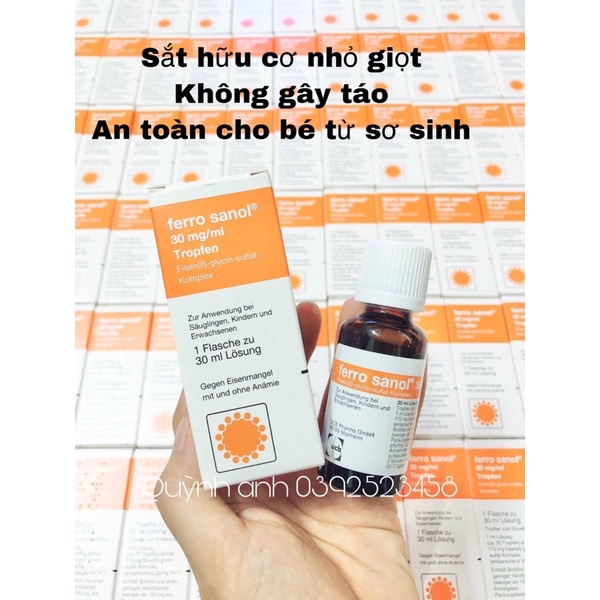 sắt hữu cơ cho bé của Đức
