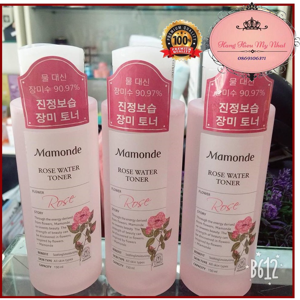 [HÀNG CHÍNH HÃNG] Nước hoa hồng Mamonde Rose water mẫu mới