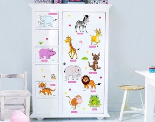 Decal dán tường hình thú