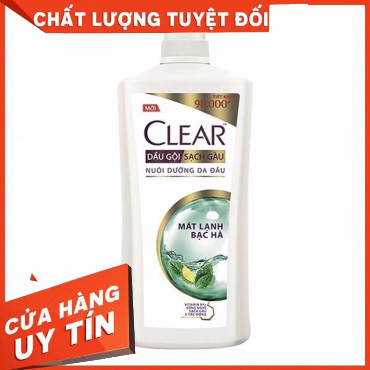 Dầu Gội Sạch Gàu CLEAR Mát Lạnh Bạc Hà  hàng công ty giup da đàu sảng khoái mát lạnh sạch gàu hết ngứa