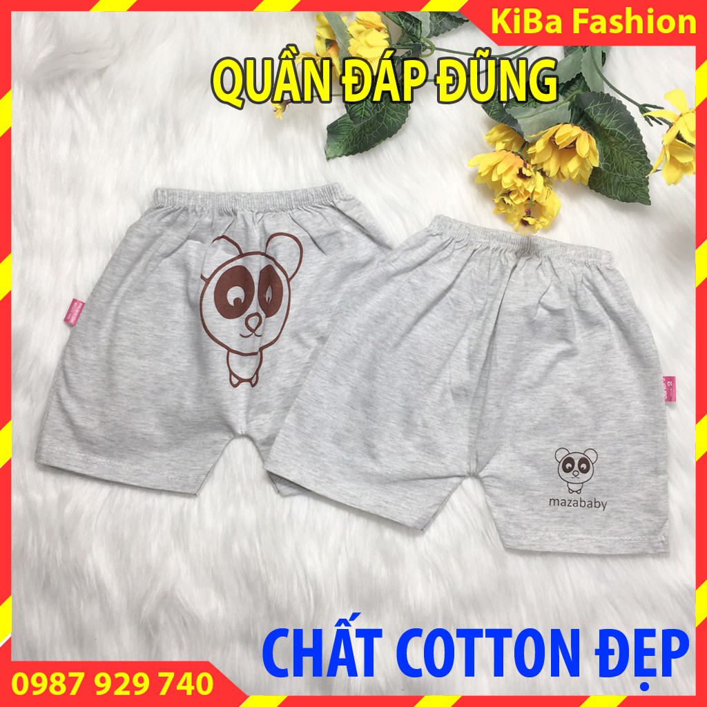 [CAO CẤP] Quần đùi chục in mông LOẠI ĐẸP chất cotton 100% mềm mịn cho bé Trai/ Gái 3-14kg - QĐ -HMA0800