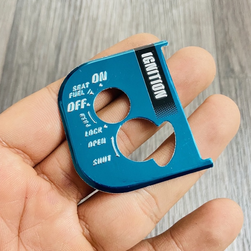 Dán ổ khóa, ốp mặt ổ khóa nhôm sử dụng cho Air Blade từ 2006 đến 2013 nhiều màu sắc