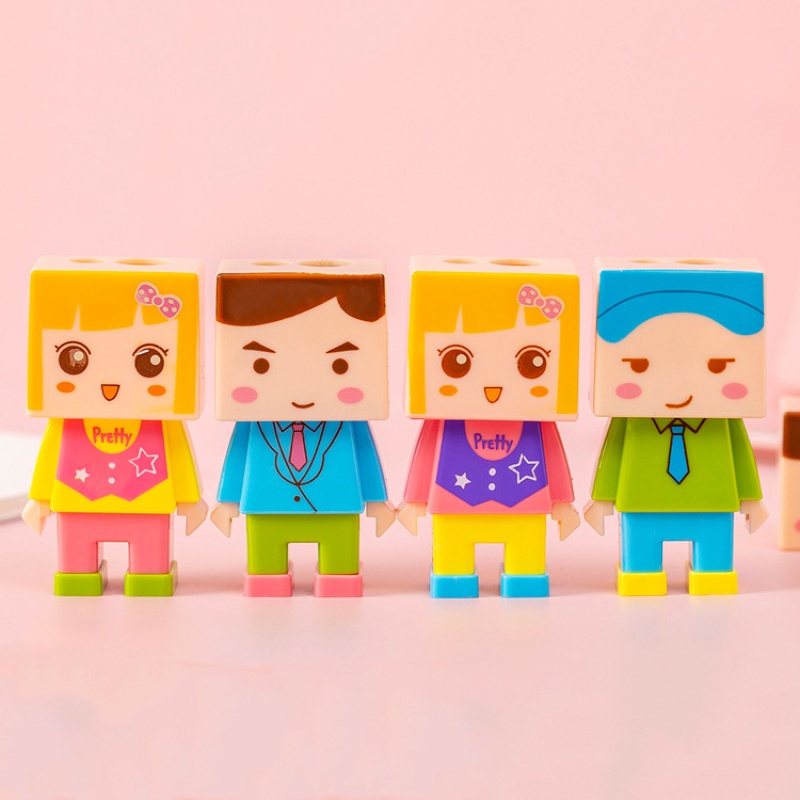 Gọt Bút Chì Người Gỗ Danbo - 2 Đầu Gọt - Tặng Kèm 1 Gôm Tẩy