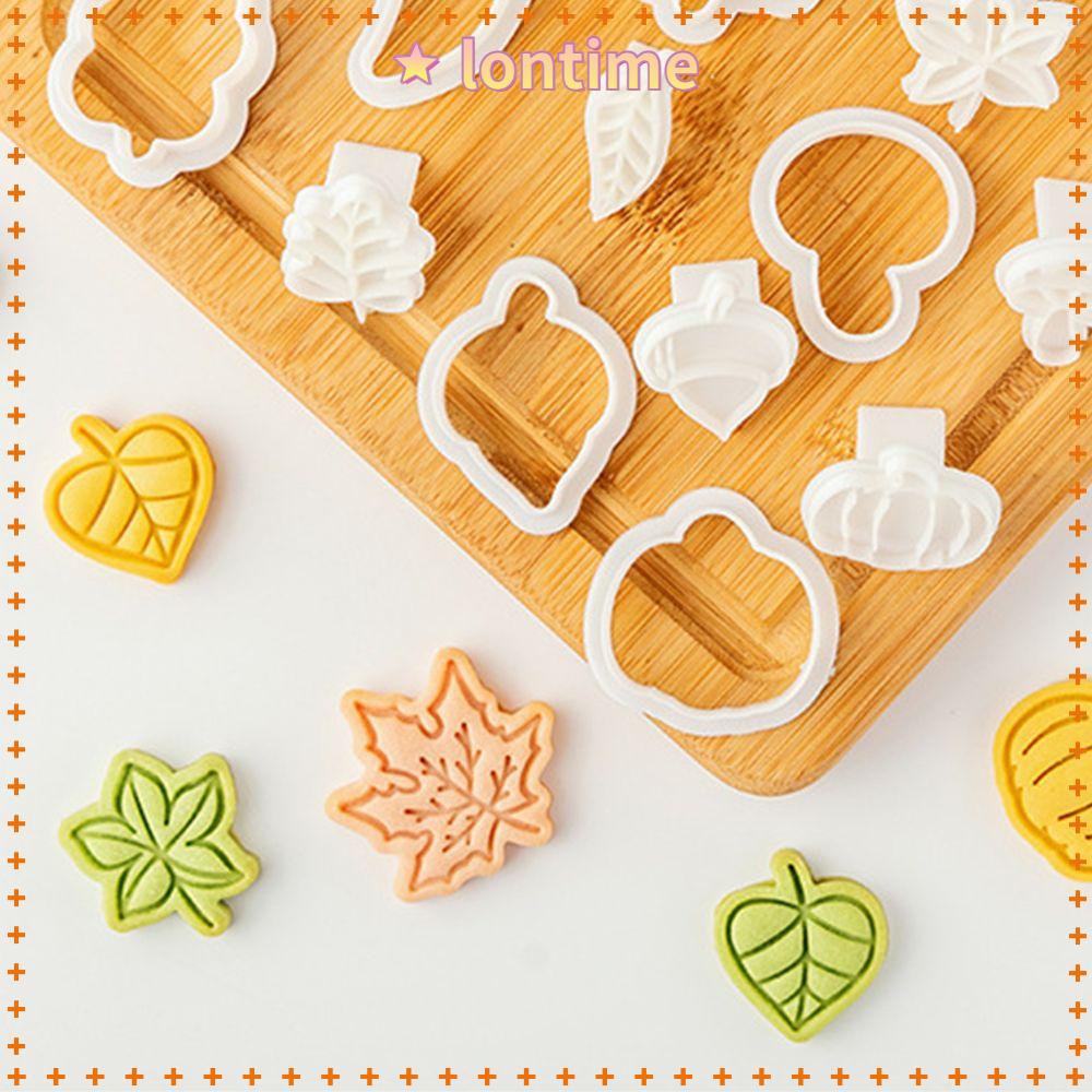 Khuôn dập nổi tạo hình chiếc lá/bí ngô/bí ngô nhiều mẫu tùy chọn làm bánh quy