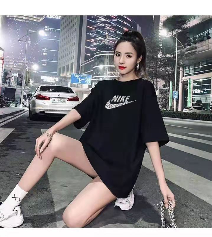 Áo Thun Ngắn Tay Dáng Rộng In Logo Nike Xinh Xắn Dành Cho Nữ