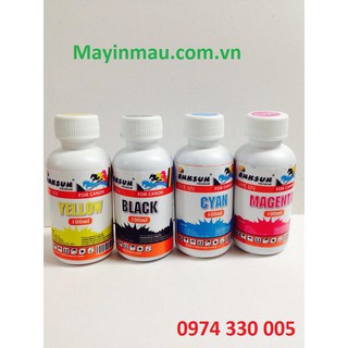 Combo 4 chai mực canon dye uv 100ml