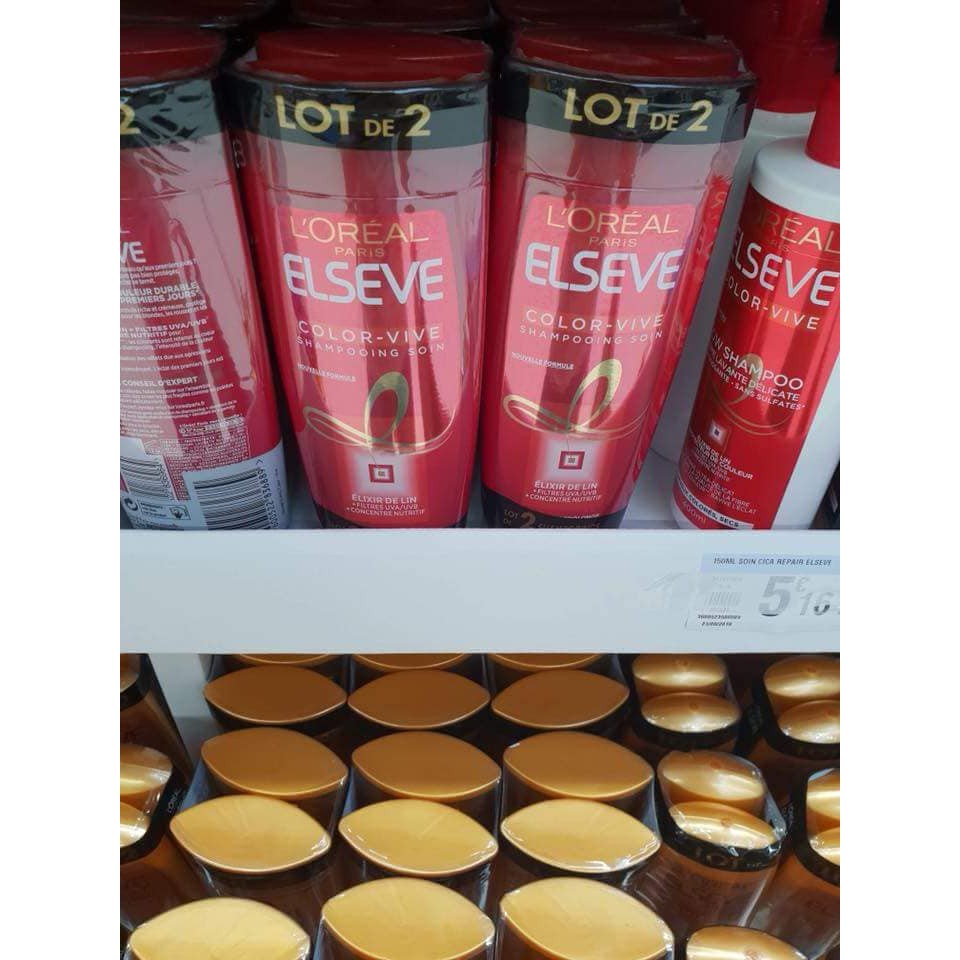 Dầu gội LOreal Elvital Color-GLanz chuyên dành cho tóc nhuộm của Pháp