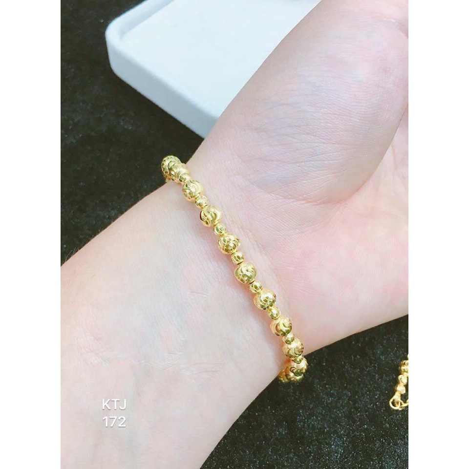 Lắc Tay Nữ, Lắc Bạc Nữ mạ vàng 24k Cao cấp L248 Namoo Jewelry