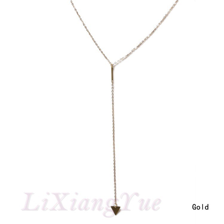 Dây Chuyền Kim Loại Mặt Tam Giác Đơn Giản