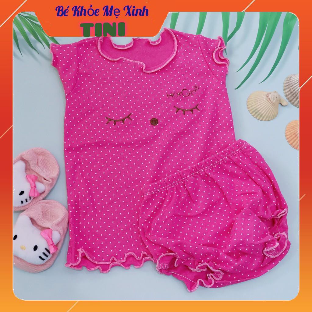 Set 3 bộ thun mát Hotga ngẫu nhiên cho bé gái từ 5-10 kg