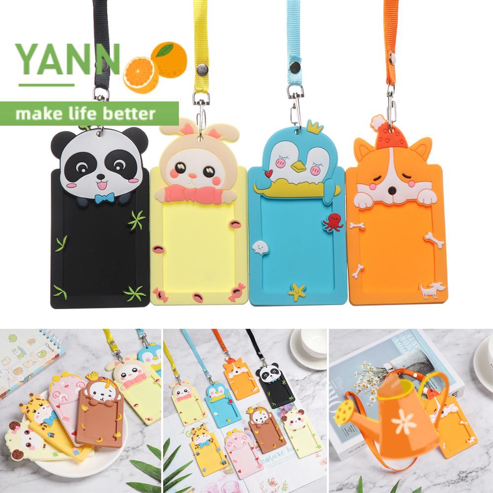 1 Bao Đựng Thẻ Bằng Silicon Hình Động Vật Dễ Thương Tiện Dụng Cho Trường Học/ Văn Phòng