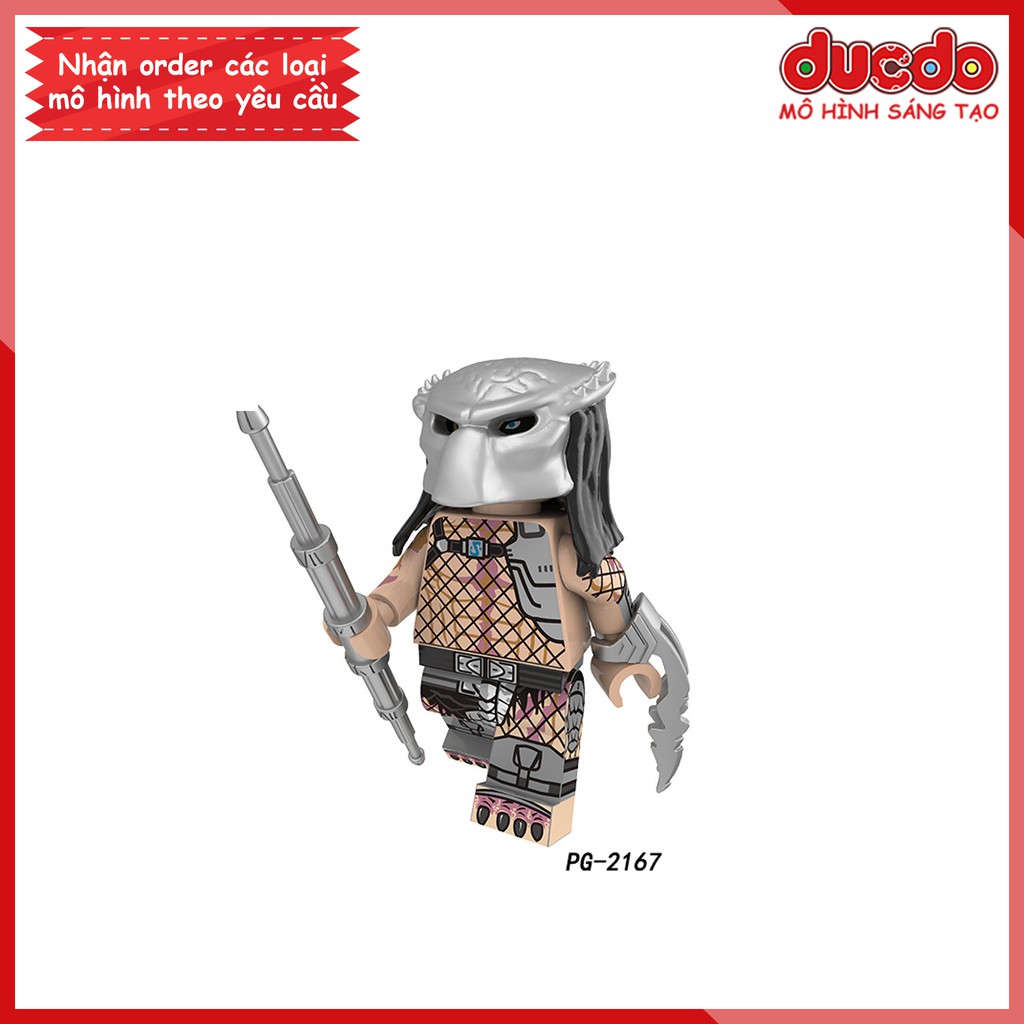 Minifigures quái vật vô hình Predator và Aliens - Đồ Chơi Lắp Ghép Xếp Hình Mô hình Mini POGO PG 8254