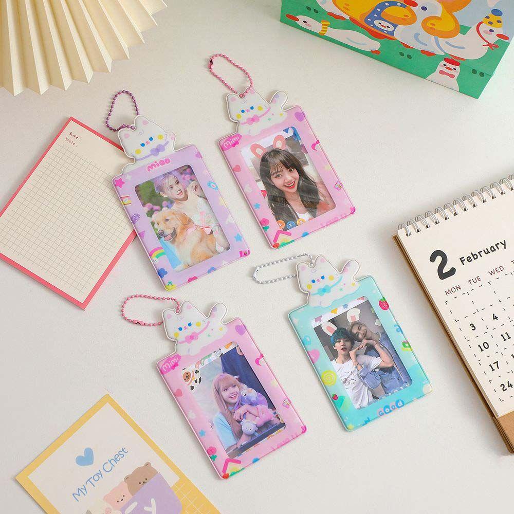 Ví Đựng Thẻ Hình Vuông In Họa Tiết Động Vật Dễ Thương Phong Cách Nhật Bản