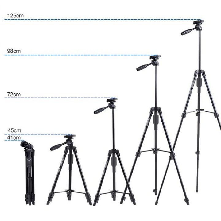 Chân chụp ảnh chuyên nghiệp Tripod VCT-5208 kèm Remote chụp cho điện thoại