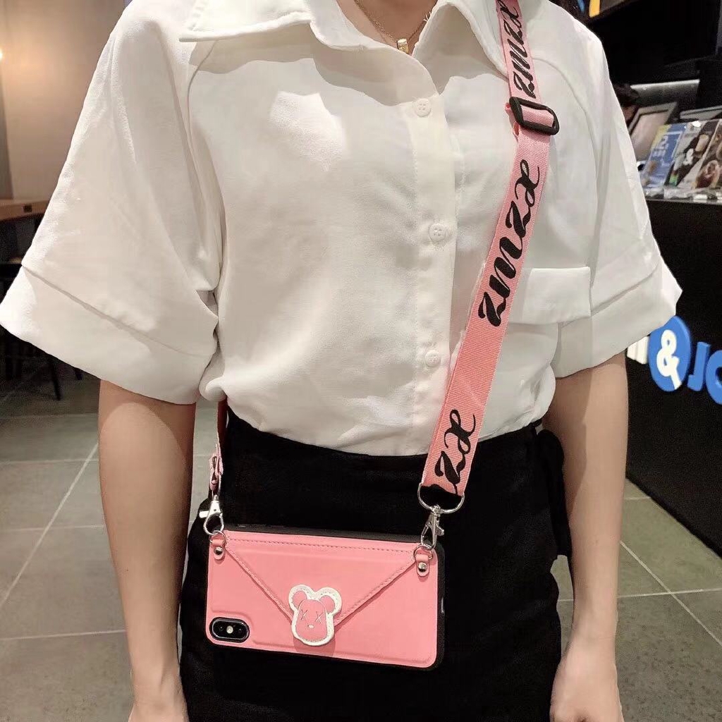 Ốp điện thoại dạng ví hình con gấu cho OPPO A3S a5 A5S A7 A3 A9 F11 F9 F1 F3 PLUS R9 R9S R11 R11S R17 PRO RENO R15X K1 | BigBuy360 - bigbuy360.vn