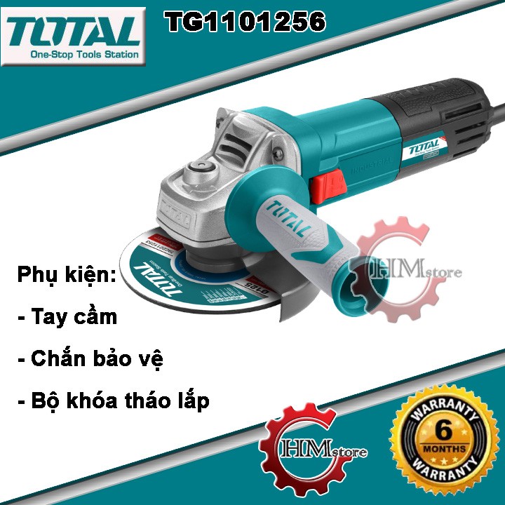 [Chính hãng] Máy mài góc, máy mài cầm tay TOTAL TG1101256 - Máy mài 125mm ( 1tấc2 ) Công suất 950w BH 6 tháng