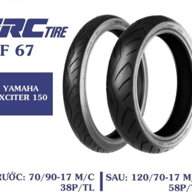 Lốp trước-sau Yamaha ex150 chính hãng IRC