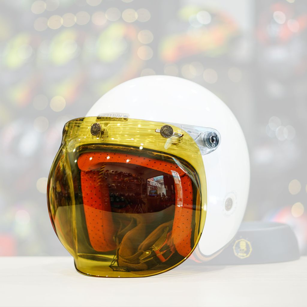 Kính chắn mũ bảo hiểm 3/4 BULLDOG BUBBLE  - BIKER.176 - Mũ bảo hiểm chính hãng Vũng Tàu
