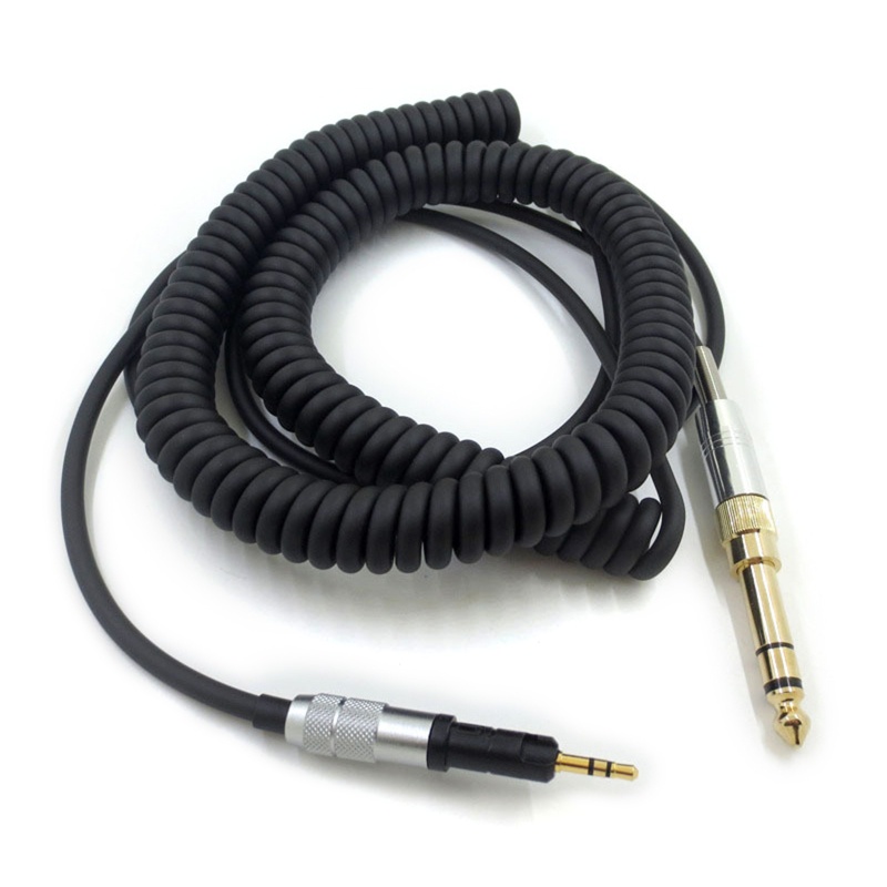 Dây Cáp Lò Xo Nối Tai Nghe 6.35mm Cho HD6 HD7 HD8 HD515 HD518 HD558 HD598 HD549