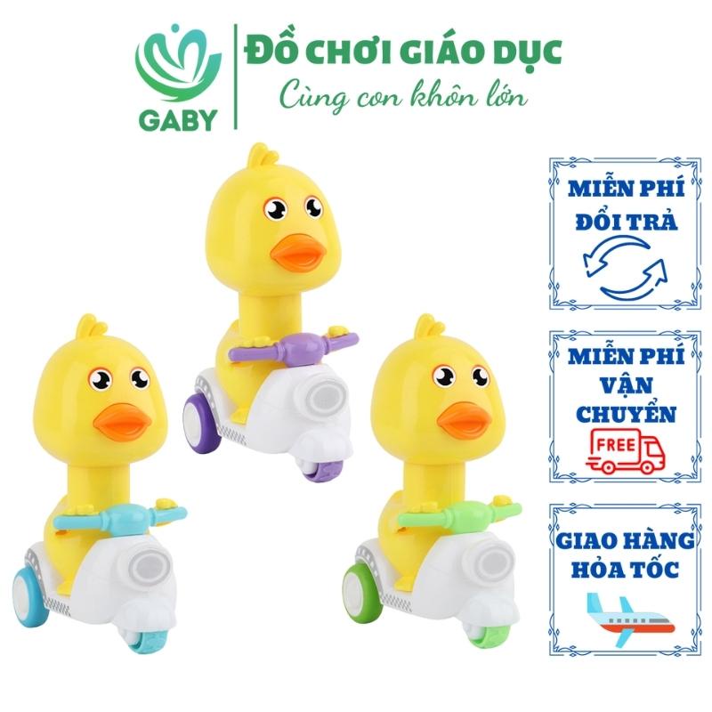 Đồ chơi con vịt lái xe Vespa ngộ nghĩnh cho bé GABY vịt đi xe máy đáng yêu, chạy nhanh, bền, không cần pin