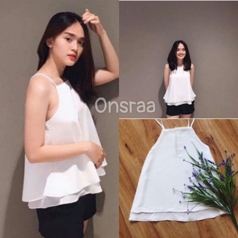 ❤️ÁO DÂY VOAN 2 LỚP ❤️ Mã _ AD11, Áo chiffon cao cấp hai lớp đơn giản mà đẹp ạ❤️