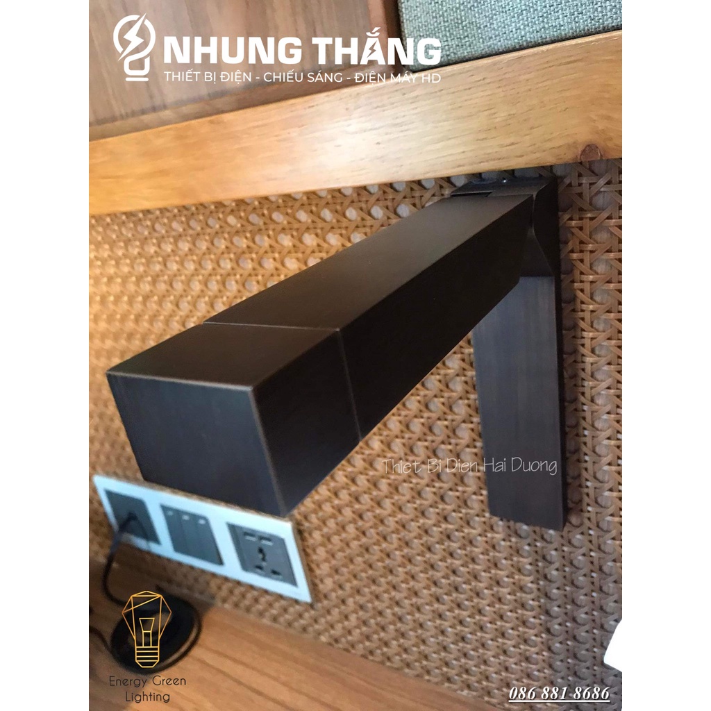 Đèn Led Đọc Sách Chiếu Điểm Đầu giường DT-1089 - Thân Nhôm Cao Cấp - Điều Chỉnh Được Góc Chiếu - Ánh Sáng Vàng